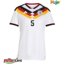 Camiseta Alemania Aleksandar Pavlovic #5 Primera Equipación para mujer Mundial 2026 manga corta